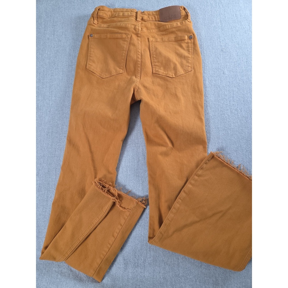 Judy Blue Jeans 5/27 Marigold High Waist Tummy Control Flare Raw Hem Boho